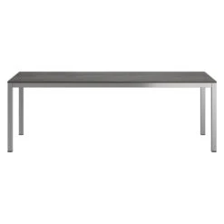 OUTLIV. Gartentisch 220x100cm Edelstahl/HPL Silber/Zement Dunkel -GartenMöbelPro Verkäufe outliv gartentisch 220x100cm edelstahl hpl 1372209 2
