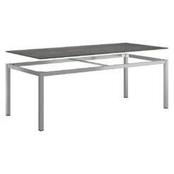 OUTLIV. Gartentisch 220x100cm Edelstahl/HPL Silber/Zement Dunkel -GartenMöbelPro Verkäufe outliv gartentisch 220x100cm edelstahl hpl 1372209 4