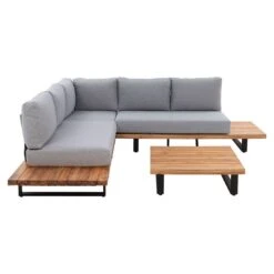 OUTLIV. Haven Ecklounge 3-tlg. Aluminium/Akazie Anthrazit/Natur Anthrazit/Natur -GartenMöbelPro Verkäufe outliv haven loungeecke 3 tlg aluminium akazie anthrazit natur 1434304 4
