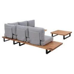 OUTLIV. Haven Ecklounge 3-tlg. Aluminium/Akazie Anthrazit/Natur Anthrazit/Natur -GartenMöbelPro Verkäufe outliv haven loungeecke 3 tlg aluminium akazie anthrazit natur 1434304 5