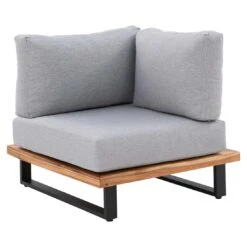 OUTLIV. Haven Ecklounge 3-tlg. Aluminium/Akazie Anthrazit/Natur Anthrazit/Natur -GartenMöbelPro Verkäufe outliv haven loungeecke 3 tlg aluminium akazie anthrazit natur 1434304 8