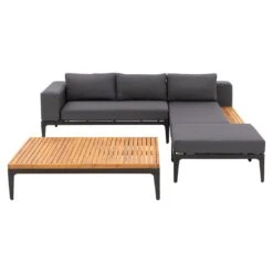 OUTLIV. Bern Ecklounge Aluminium/Olefin Schwarz/Grau -GartenMöbelPro Verkäufe outliv ko tao loungeecke aluminium olefin 1342960 4