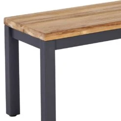 OUTLIV. Kobe Gartenbank Aluminium/Teak Anthrazit/Natur -GartenMöbelPro Verkäufe outliv kobe 3 sitzerbank 180 cm aluminium teak 1430300 2