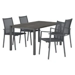 OUTLIV. Kobe Gartenmöbel-Set 5-tlg. Tisch 160/217/267x91cm Anthrazit/Zement Dunkel -GartenMöbelPro Verkäufe outliv kobe gartenmoebel set 5 tlg tisch 160 217 267x91cm 1495090 3