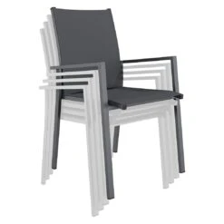 OUTLIV. Kobe Gartenmöbel-Set 5-tlg. Tisch 160/217/267x91cm Anthrazit/Zement Dunkel -GartenMöbelPro Verkäufe outliv kobe gartenmoebel set 5 tlg tisch 160 217 267x91cm 1495090 9