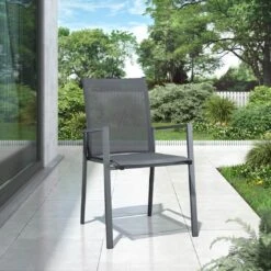 OUTLIV. Kobe Stapelsessel Aluminium/Textilene Anthrazit -GartenMöbelPro Verkäufe outliv kobe stapelsessel aluminium textilene anthrazit 1423590 2