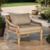 OUTLIV. Korfu Loungesessel Teak/Olefin Natur/Braun -GartenMöbelPro Verkäufe outliv korfu loungesessel teak olefin 1428749 1