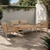 OUTLIV. Korfu Loungeset 4-tlg. Teak/Olefin Natur/Braun -GartenMöbelPro Verkäufe outliv korfu sofagruppe 4 tlg teak olefin 1431807 1