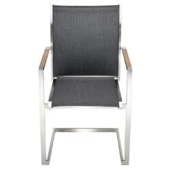 OUTLIV. Kreta Freischwinger Edelstahl/Textilene Silber/Coal -GartenMöbelPro Verkäufe outliv kreta freischwinger aluminium rope 1365895 2