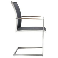 OUTLIV. Kreta Freischwinger Edelstahl/Textilene Silber/Coal -GartenMöbelPro Verkäufe outliv kreta freischwinger aluminium rope 1365895 3