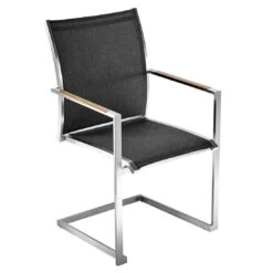 OUTLIV. Kreta Gartenmöbelset 7-tlg. Freischwinger Mit Tisch 220x100cm Silber/Coal -GartenMöbelPro Verkäufe outliv kreta gartenmoebelset 7 tlg mit tisch 220x100cm 1443962 2