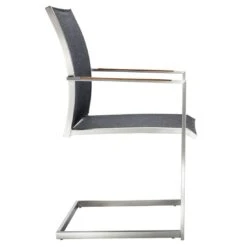 OUTLIV. Kreta Gartenmöbelset 7-tlg. Freischwinger Mit Tisch 220x100cm Silber/Coal -GartenMöbelPro Verkäufe outliv kreta gartenmoebelset 7 tlg mit tisch 220x100cm 1443962 4