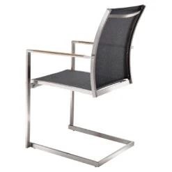 OUTLIV. Kreta Gartenmöbelset 7-tlg. Freischwinger Mit Tisch 220x100cm Silber/Coal -GartenMöbelPro Verkäufe outliv kreta gartenmoebelset 7 tlg mit tisch 220x100cm 1443962 5