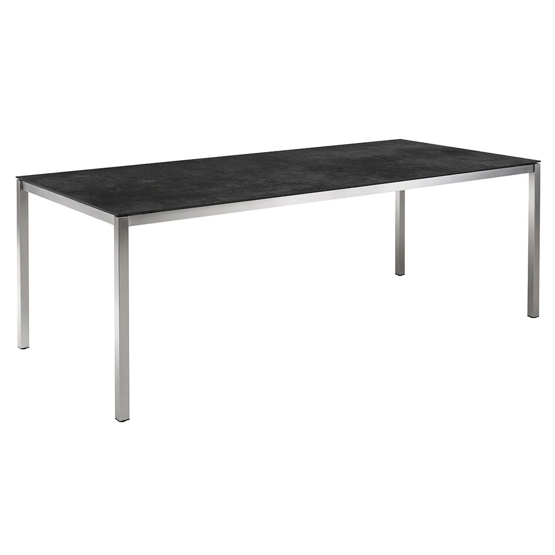 OUTLIV. Kreta Gartentisch 140x80cm Edelstahl/Keramik Silber/Concrete Coal 3 OUTLIV. Kreta Gartentisch 140x80cm Edelstahl/Keramik Silber/Concrete Coal