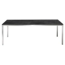 OUTLIV. Kreta Gartentisch 160x100cm Edelstahl/Keramik Silber/Concrete Coal -GartenMöbelPro Verkäufe outliv kreta gartentisch 160x100cm edelstahl keramik 1379315 2