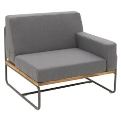 OUTLIV. Largo Ecklounge Stahl/Kunstfaser Anthrazit/Royal Dark Grey -GartenMöbelPro Verkäufe outliv largo loungeecke 5tlg stahl pulver akazie kissen anthrazit grau 1205394 10