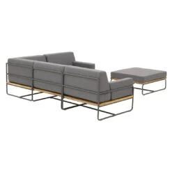 OUTLIV. Largo Ecklounge Stahl/Kunstfaser Anthrazit/Royal Dark Grey -GartenMöbelPro Verkäufe outliv largo loungeecke 5tlg stahl pulver akazie kissen anthrazit grau 1205394 7