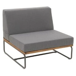 OUTLIV. Largo Ecklounge Stahl/Kunstfaser Anthrazit/Royal Dark Grey -GartenMöbelPro Verkäufe outliv largo loungeecke 5tlg stahl pulver akazie kissen anthrazit grau 1205394 8