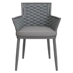 OUTLIV. Leon Diningsessel Aluminium/Rope/Olefin Anthrazit/Anthrazit-Blau-Meliert -GartenMöbelPro Verkäufe outliv leon diningsessel aluminium rope acryl anthrazit anthrazit blau meliert 1171943 3