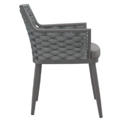 OUTLIV. Leon Diningsessel Aluminium/Rope/Olefin Anthrazit/Anthrazit-Blau-Meliert -GartenMöbelPro Verkäufe outliv leon diningsessel aluminium rope acryl anthrazit anthrazit blau meliert 1171943 4