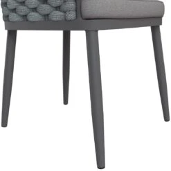 OUTLIV. Leon Diningsessel Aluminium/Rope/Olefin Anthrazit/Anthrazit-Blau-Meliert -GartenMöbelPro Verkäufe outliv leon diningsessel aluminium rope acryl anthrazit anthrazit blau meliert 1171943 7