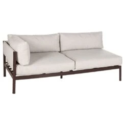 OUTLIV. Loungeset 4tlg. Aluminium/Teak Dunkelbraun/Beige -GartenMöbelPro Verkäufe outliv loungeset 4tlg aluminium teak 1435173 3