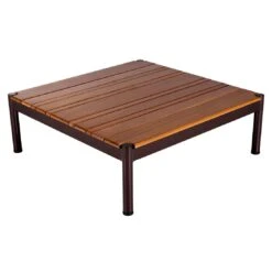 OUTLIV. Loungeset 4tlg. Aluminium/Teak Dunkelbraun/Beige -GartenMöbelPro Verkäufe outliv loungeset 4tlg aluminium teak 1435173 5