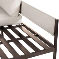 OUTLIV. Loungeset 4tlg. Aluminium/Teak Dunkelbraun/Beige -GartenMöbelPro Verkäufe outliv loungeset 4tlg aluminium teak 1435173 7