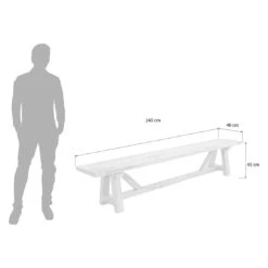 OUTLIV. Marbella Gartenbank 240cm Teak Recycelt -GartenMöbelPro Verkäufe outliv marbella bank 240cm teak recycled teak recycled 988012 8