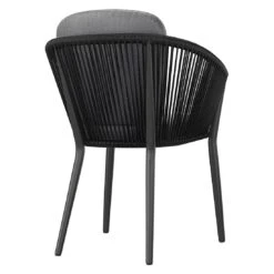 OUTLIV. Monet Gartensessel Aluminium/Rope Inkl. Kissen Schwarz/Dunkelgrau -GartenMöbelPro Verkäufe outliv monet diningsessel aluminium rope inkl kissen 1337284 6