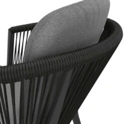 OUTLIV. Monet Gartensessel Aluminium/Rope Inkl. Kissen Schwarz/Dunkelgrau -GartenMöbelPro Verkäufe outliv monet diningsessel aluminium rope inkl kissen 1337284 8