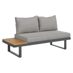 OUTLIV. Naxos Ecklounge Aluminium/Kunstfaser Dunkelgrau/Natur -GartenMöbelPro Verkäufe outliv naxos loungeecke aluminium akazie inkl kissen 1427385 7