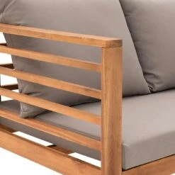 OUTLIV. Odense Loungeset 4-tlg. Akazie/Polyester Teak Look/Hellgrau -GartenMöbelPro Verkäufe outliv odense sofagruppe 4 tlg akazie polyester teak look hellgrau 1241397 11