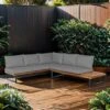 OUTLIV. Orleans Ecklounge Stahl/Suntex Anthrazit/Hellgrau -GartenMöbelPro Verkäufe outliv oreo loungeecke stahl suntech anthrazit grau 1323061 1