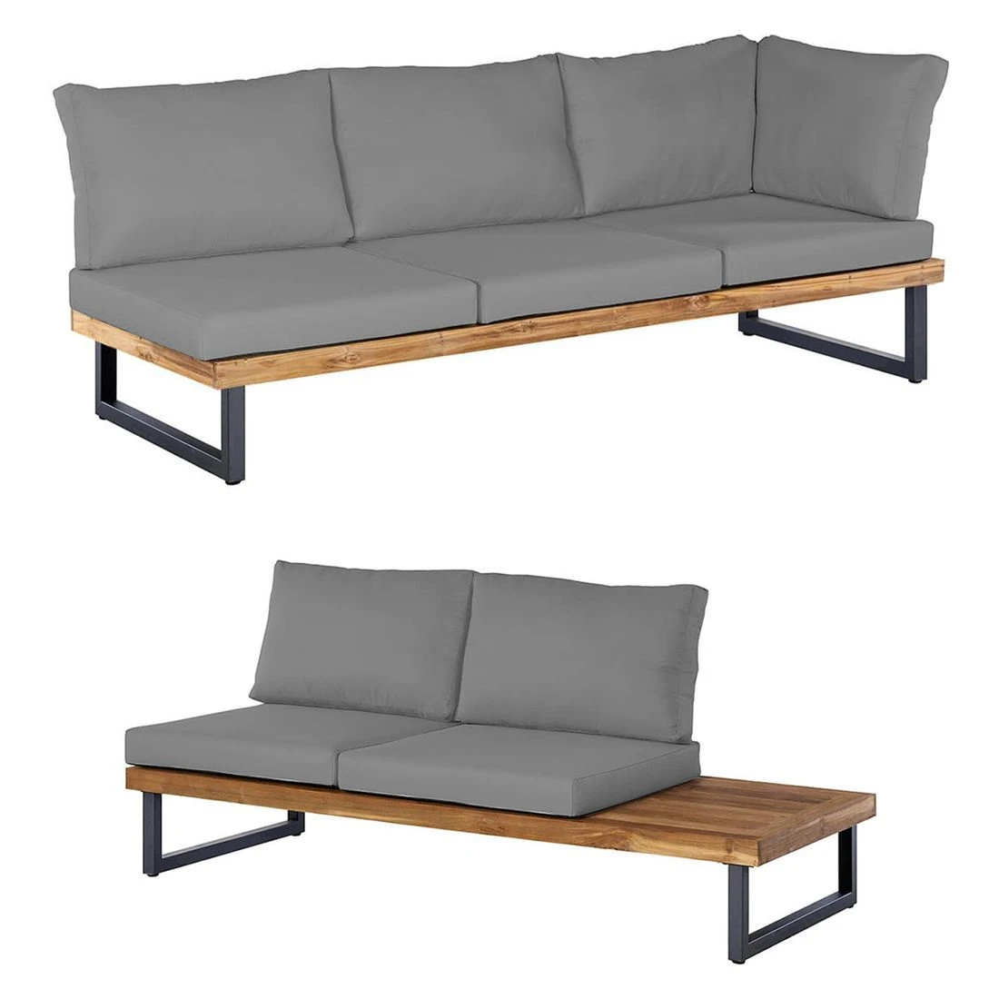 OUTLIV. Orleans Ecklounge Stahl/Suntex Anthrazit/Hellgrau 5 OUTLIV. Orleans Ecklounge Stahl/Suntex Anthrazit/Hellgrau – Bild 3