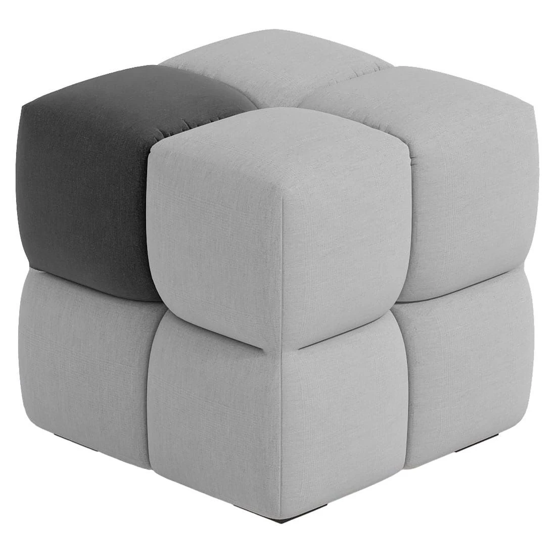 OUTLIV. By Detlef Steves Paradiso Pouf 49x49cm Sunbrella Flanelle-Sooty 3 OUTLIV. By Detlef Steves Paradiso Pouf 49x49cm Sunbrella Flanelle-Sooty
