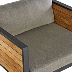 OUTLIV. Rhodos Loungeset 4-tlg. Aluminium/Teak/Olefin Anthrazit/Natur -GartenMöbelPro Verkäufe outliv rhodos sofagruppe 4 tlg aluminium teak olefin 1431719 14