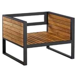 OUTLIV. Rhodos Loungeset 4-tlg. Aluminium/Teak/Olefin Anthrazit/Natur -GartenMöbelPro Verkäufe outliv rhodos sofagruppe 4 tlg aluminium teak olefin 1431719 5