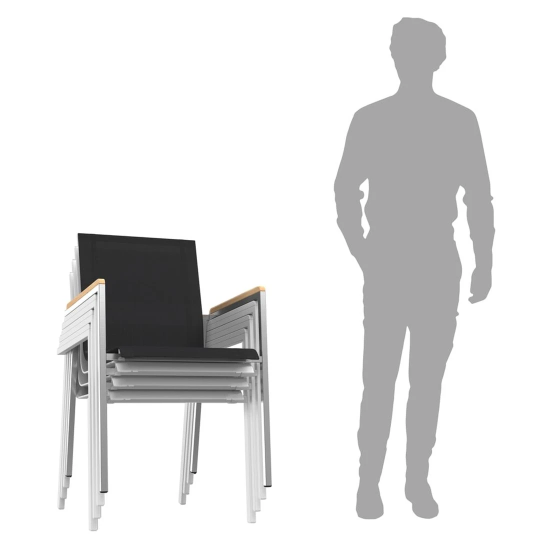 OUTLIV. Rimini Gartenmöbelset 7-tlg. Mit Tisch 180x100 Cm Silber/Concrete 8 OUTLIV. Rimini Gartenmöbelset 7-tlg. Mit Tisch 180x100 Cm Silber/Concrete – Bild 6