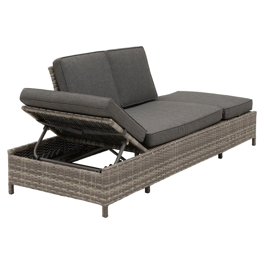 OUTLIV. Roma Gartensofa Geflecht/Polyester Grau/Anthrazit 10 OUTLIV. Roma Gartensofa Geflecht/Polyester Grau/Anthrazit – Bild 8