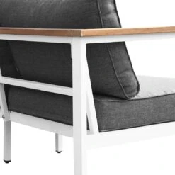 OUTLIV. Samos Loungeset 4-tlg. Aluminium/Spun-Poly Weiß/Dunkelgrau -GartenMöbelPro Verkäufe outliv samos sofagruppe 4 tlg aluminium polster weiss dunkelgrau 1329980 8