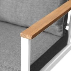 OUTLIV. Samos Loungeset 4-tlg. Aluminium/Spun-Poly Weiß/Dunkelgrau -GartenMöbelPro Verkäufe outliv samos sofagruppe 4 tlg aluminium polster weiss dunkelgrau 1329980 9