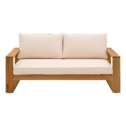 OUTLIV. Santa Cruz Gartensofa Akazie/Polyester Natur/Ecru -GartenMöbelPro Verkäufe outliv santa cruz 2 sitzersofa akazie polyester 1338098 3