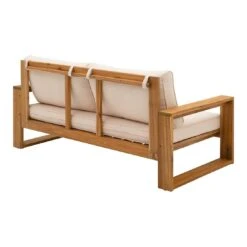 OUTLIV. Santa Cruz Gartensofa Akazie/Polyester Natur/Ecru -GartenMöbelPro Verkäufe outliv santa cruz 2 sitzersofa akazie polyester 1338098 6