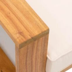 OUTLIV. Santa Cruz Gartensofa Akazie/Polyester Natur/Ecru -GartenMöbelPro Verkäufe outliv santa cruz 2 sitzersofa akazie polyester 1338098 9