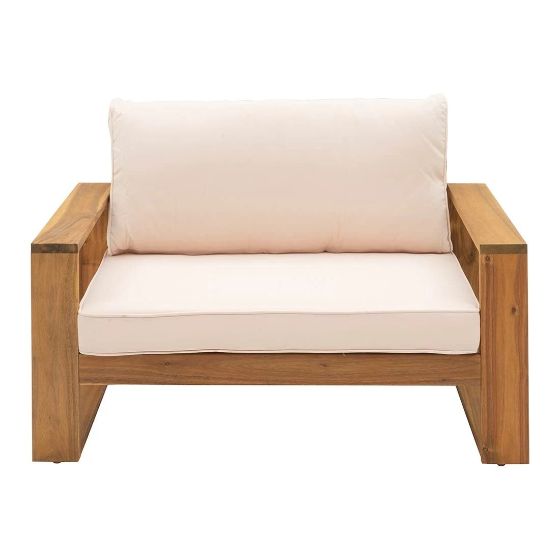 OUTLIV. Santa Cruz Loungesessel Akazie/Polyester Natur/Ecru 5 OUTLIV. Santa Cruz Loungesessel Akazie/Polyester Natur/Ecru – Bild 3