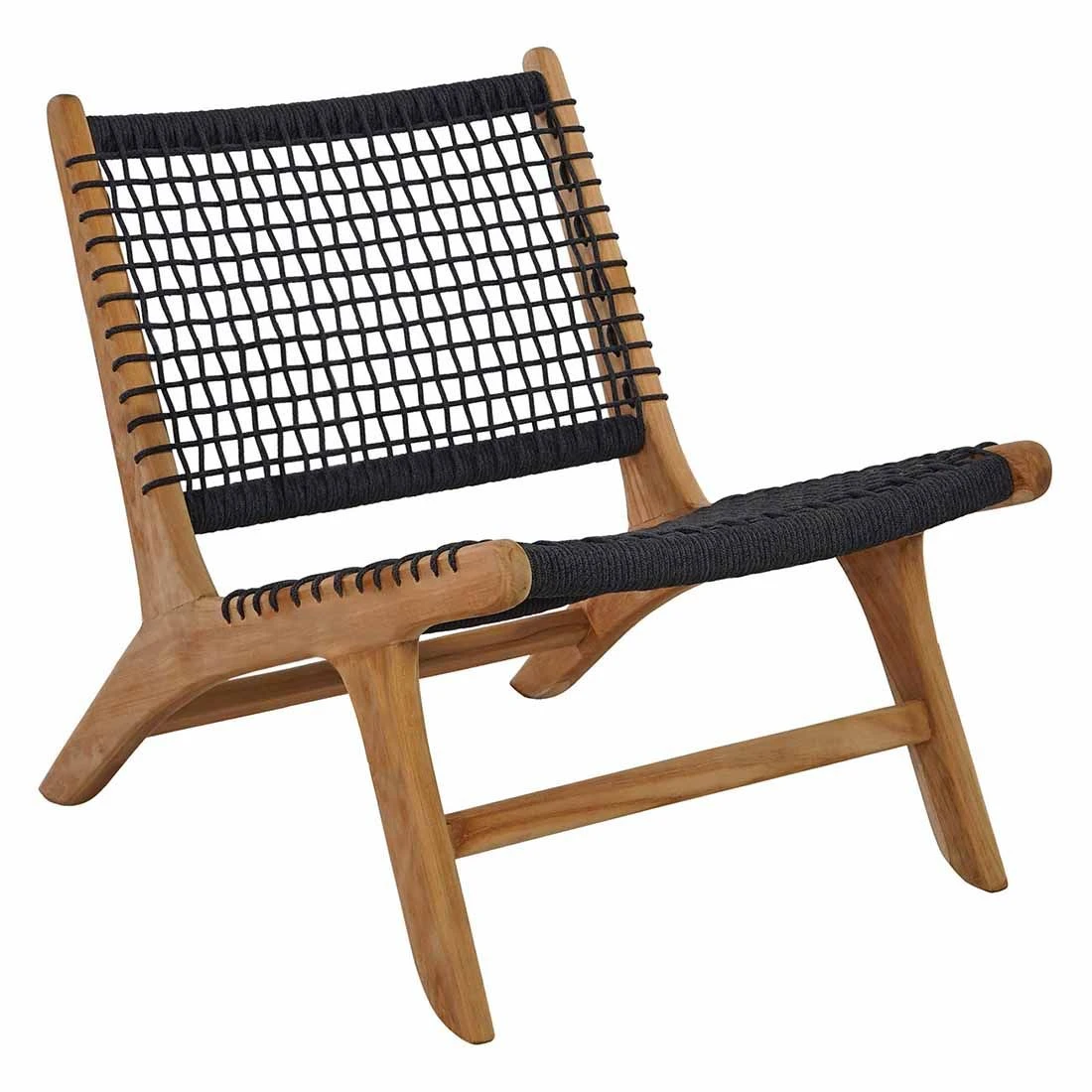 OUTLIV. Santana Loungesessel Teak/Rope Natur/Dunkelgrau 4 OUTLIV. Santana Loungesessel Teak/Rope Natur/Dunkelgrau – Bild 2