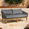 OUTLIV. Santorin Gartensofa 170 Cm Teak/Rope/Olefin Natur/Dunkelgrau -GartenMöbelPro Verkäufe outliv santorin 2 sitzersofa 170 cm teak rope olefin 1431774 1