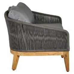 OUTLIV. Santorin Loungeset 4-tlg. Teak/Rope/Olefin Natur/Dunkelgrau -GartenMöbelPro Verkäufe outliv santorin loungegruppe 4 tlg teak rope olefin 1431785 10