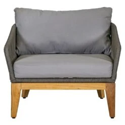 OUTLIV. Santorin Loungeset 4-tlg. Teak/Rope/Olefin Natur/Dunkelgrau -GartenMöbelPro Verkäufe outliv santorin loungegruppe 4 tlg teak rope olefin 1431785 6